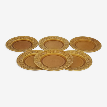 6 assiettes à dessert anglaises Royal Worcester