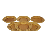 6 assiettes à dessert anglaises Royal Worcester