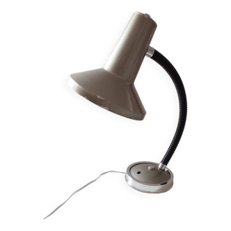 Lampe années 70 flexible email et chrome