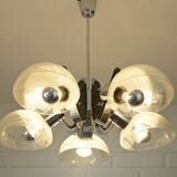 Vintage Mid Century Modern Sputnik Brutalist light Fixture Hanging Lamp