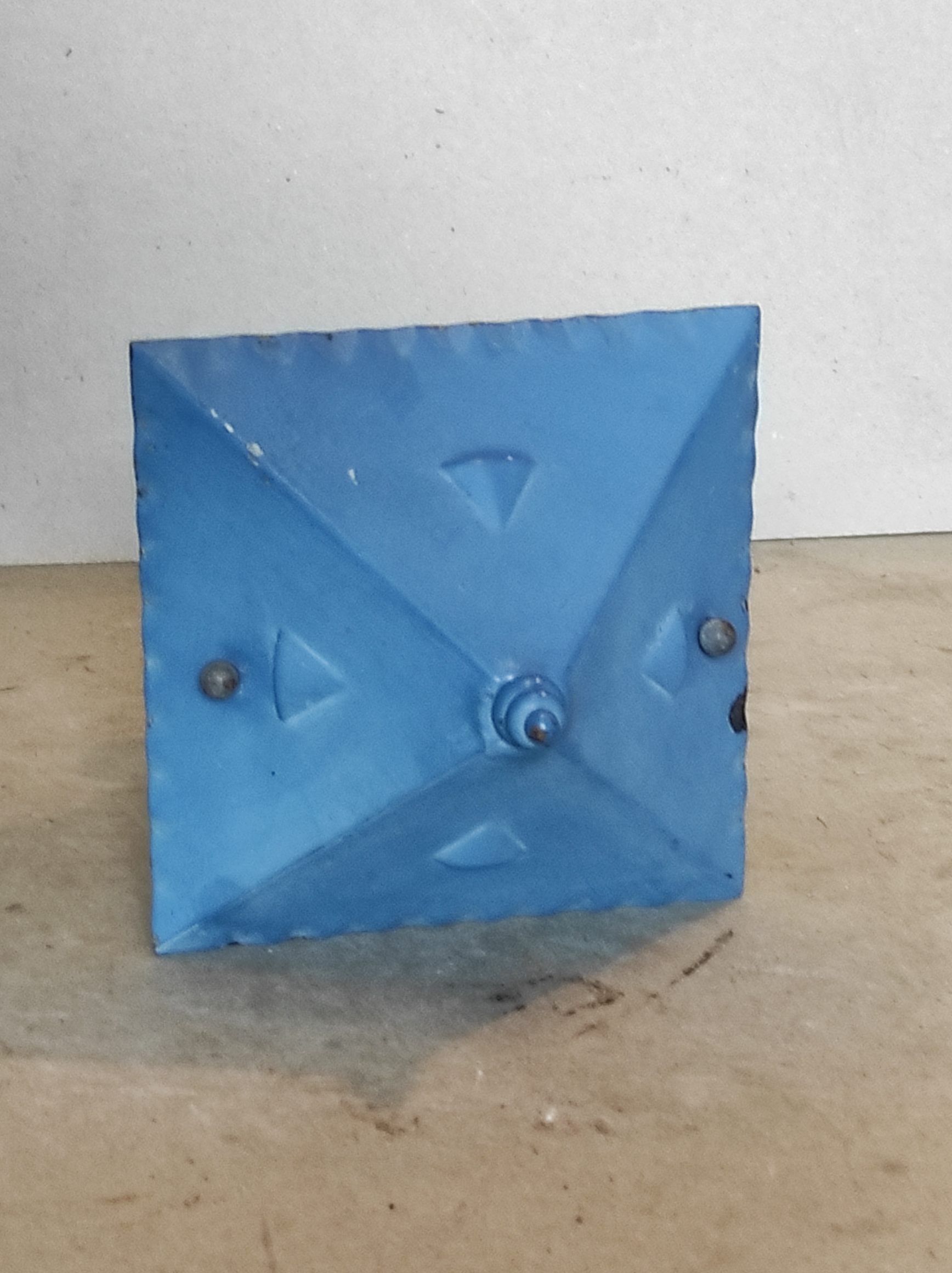 Old wall lamp vintage lantern hall and outdoor patina blue pastel