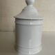 Apothecary pot in white Limoges porcelain