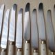 Set of 12 vintage table knives AP 57 Stainless steel and bakelite