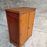 Old oak cabinet kitchen cupboard or shoe cabinet