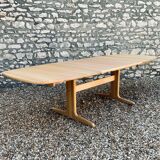 Scandinavian Design Extension Table 1960/70 In Solid Beech