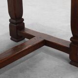 Large French Provincial rustic Oak Table, ca. 1900