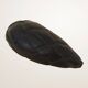 Set of decorative fruits in carved blackened wood.