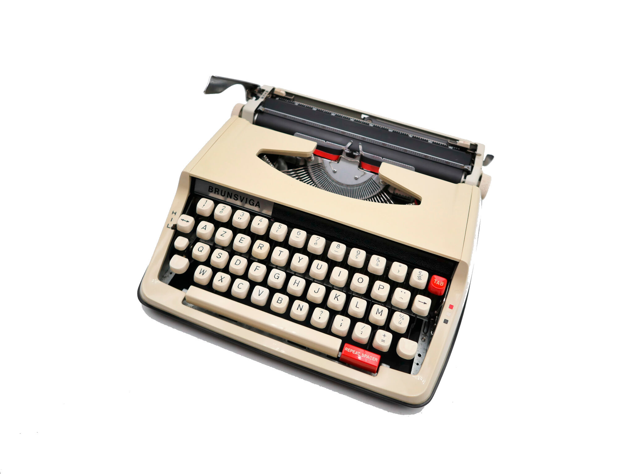 Brown brownsviga brother typewriter revised new ribbon