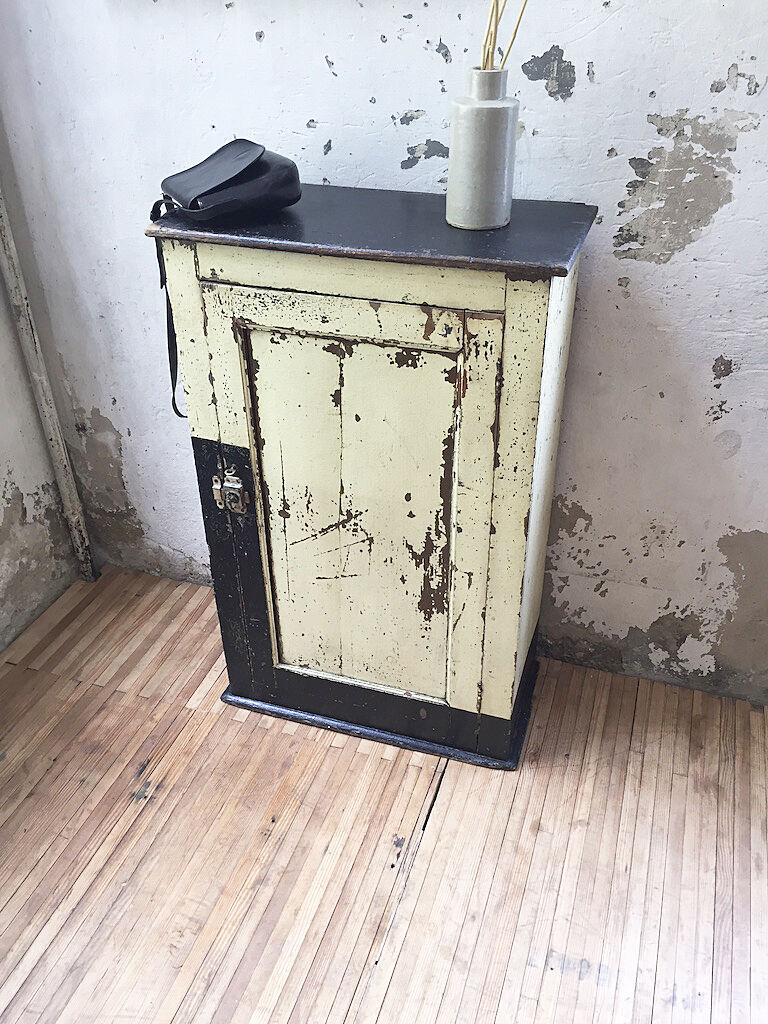 Patinated workshop furniture