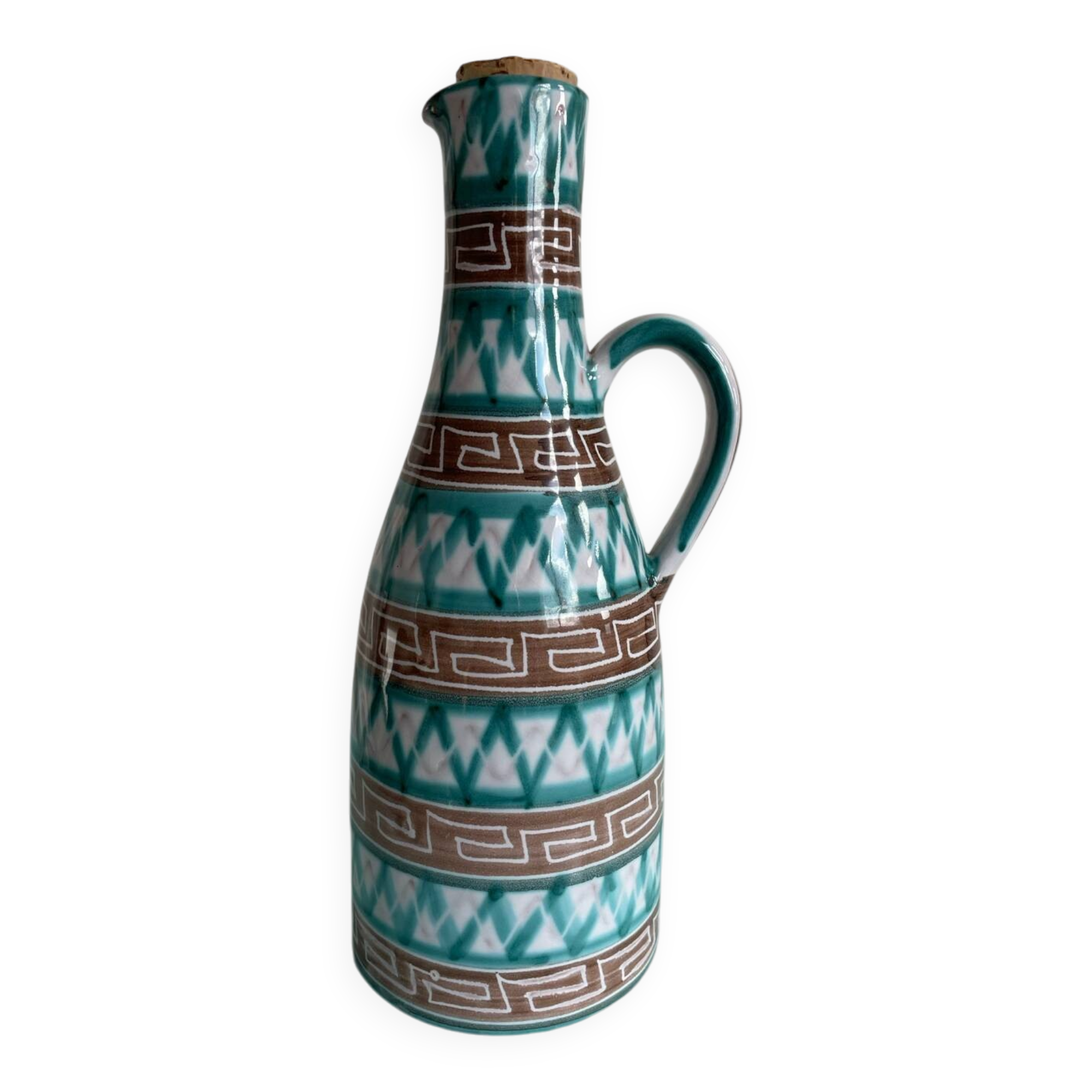 Ceramic bottle with spout by Robert Picault – Vallauris, m