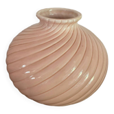 Powder pink art deco ball vase