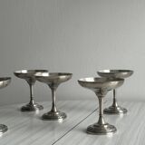 Set of 5 dessert or champagne glasses