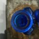 Cobalt blue perfume bottle style bottle