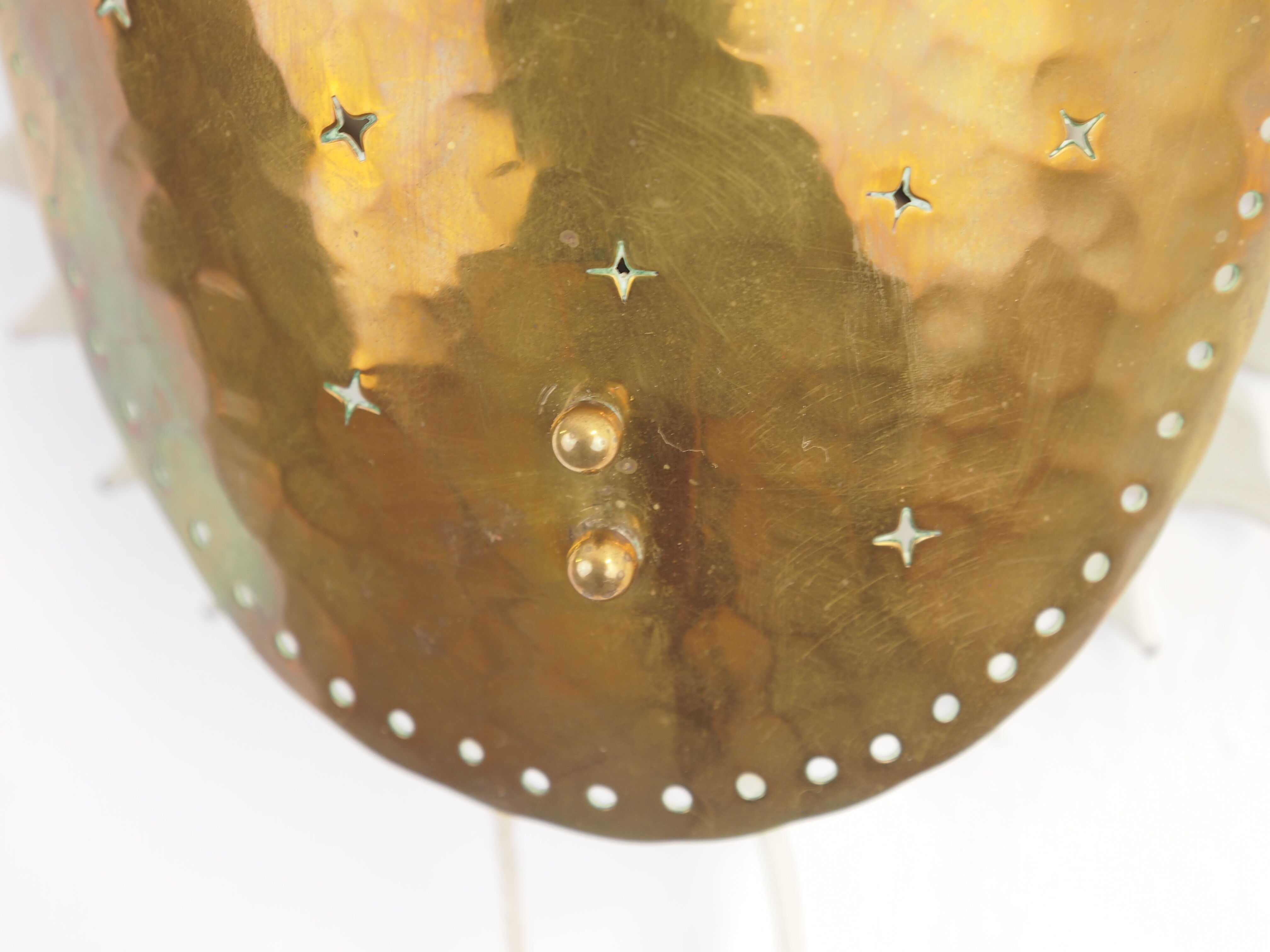 Vintage mid century brass sconce with butterfly