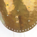 Vintage mid century brass sconce with butterfly