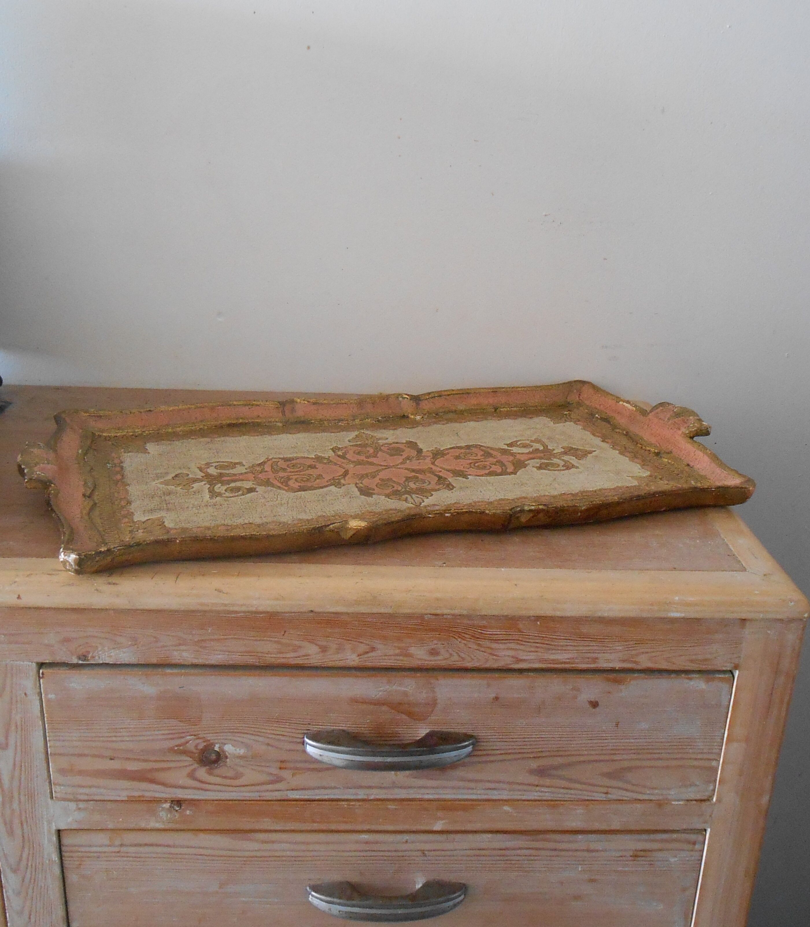 Florentine tray wooden