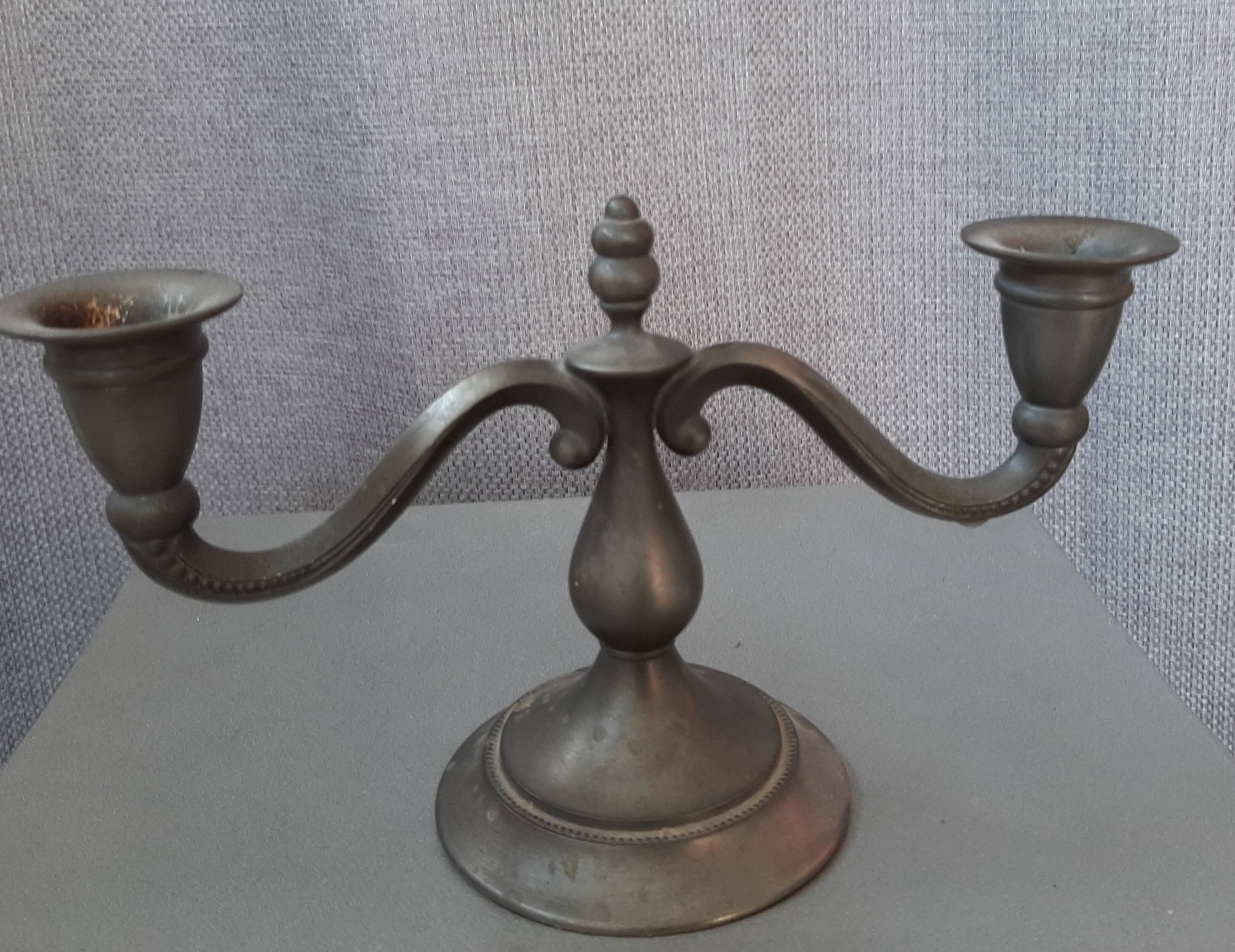 Royal Holland Vintage Pewter Candle Holder 60s