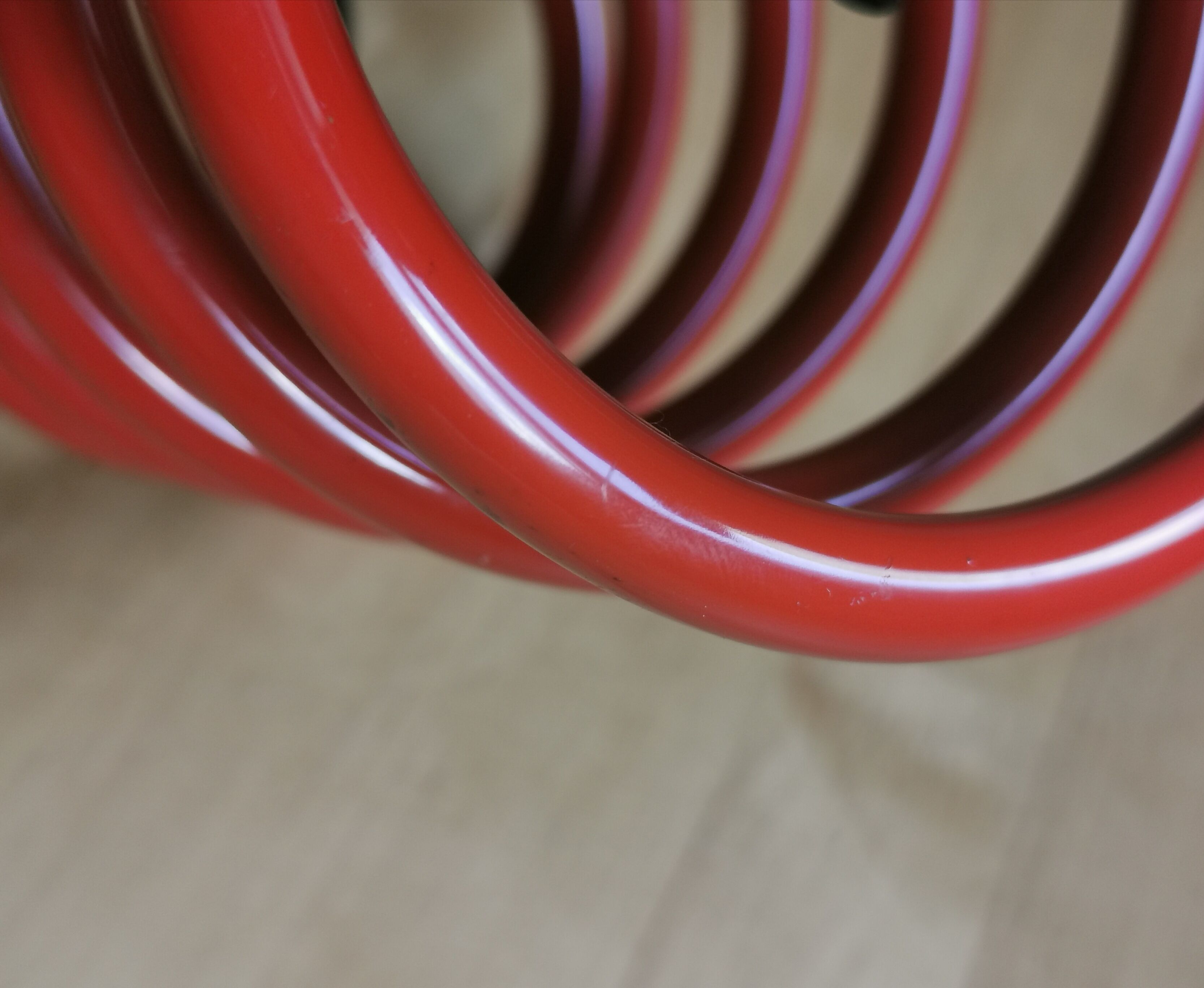 Red spring lamp foot