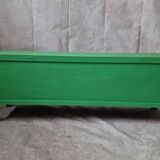 Small low buffet / TV cabinet in green patina