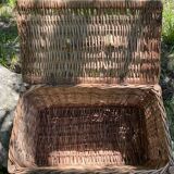Vintage wicker trunk