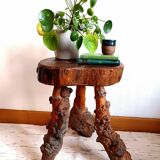 Brutalist vine stock stool