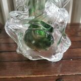 Crystal vase signed Michel steiner