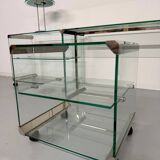 Italian design glass console storage unit by Gallotti & Radice An70