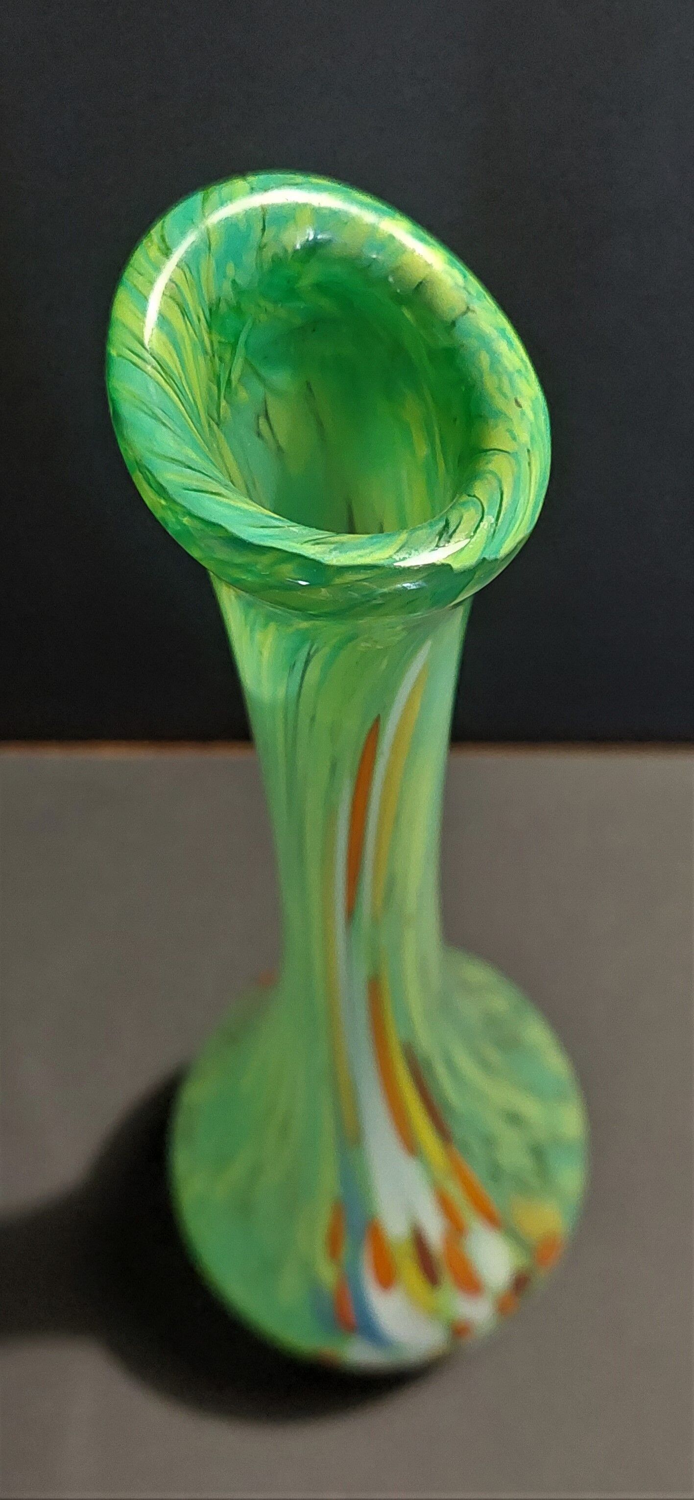 Vintage glass vase arlecchino Murano