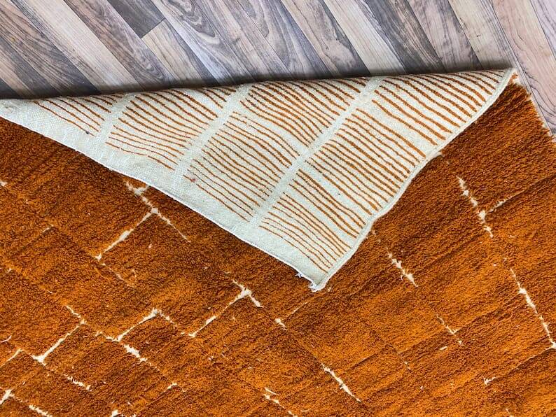 Traditional handmade wool Berber rug size 150x250 cm