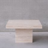 Table basse travertin belge