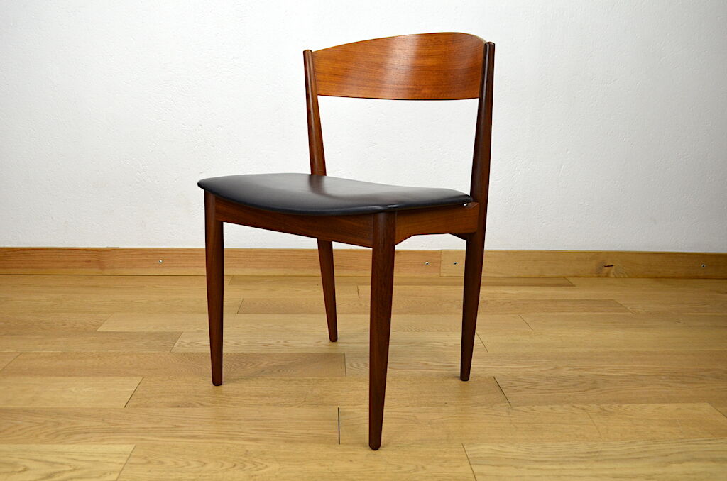 4 vintage scandinavian chairs in teak jydsk mobelindustri 1960
