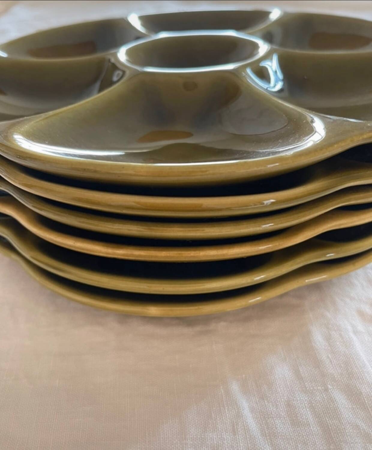 Gien oyster plates