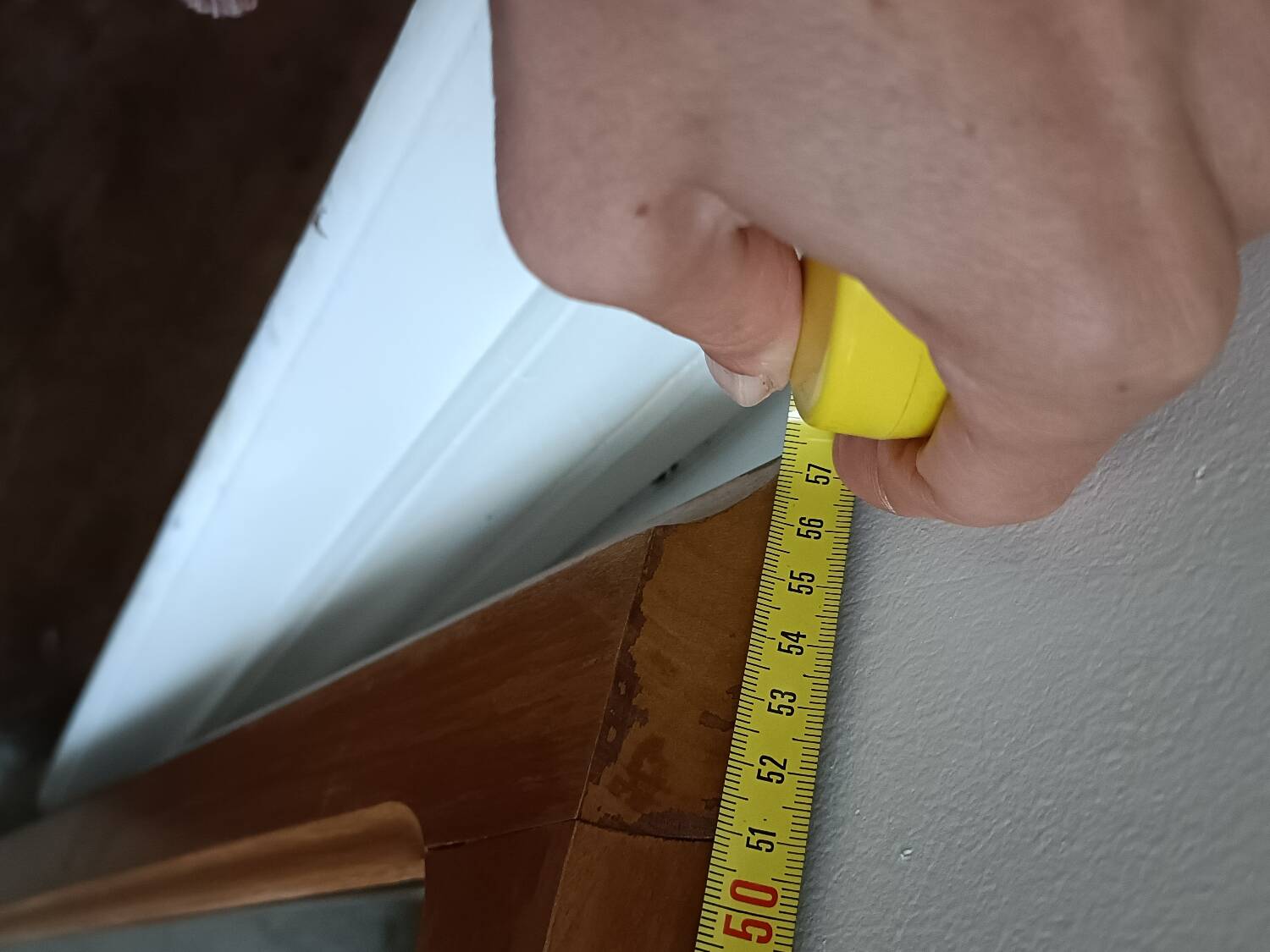 70' Scandinavian solid wood mirror