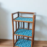 Rattan / wicker shelf, vintage, 50s