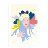 Blue girl - Illustration A3