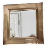 Square brass mirror