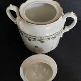 Sugar bowl decorated with cornflowers Limoges first half of the 20th century