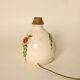 Ceramic lamp base with floral patterns