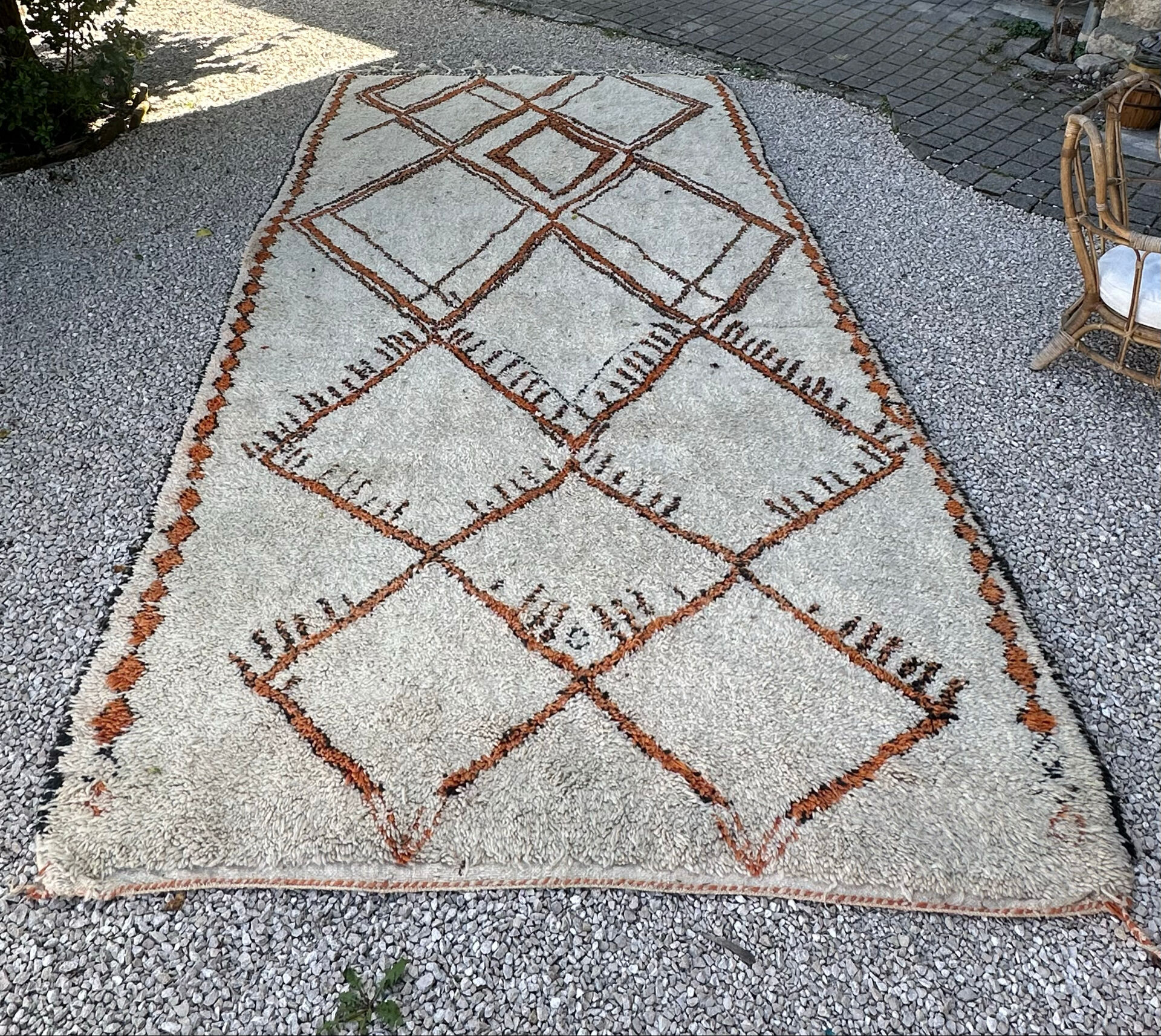 Authentique Tapis berbère Béni Ouarain