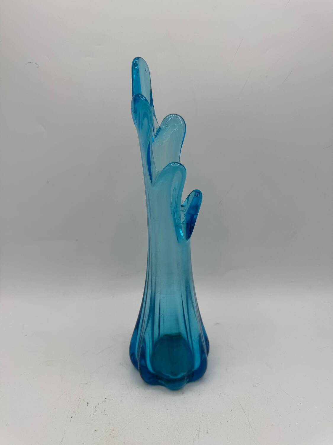 Blue glass vase, 1960s