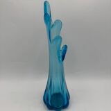 Blue glass vase, 1960s