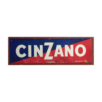 Plaque en tôle Cinzano années 50