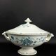 Soupière Haviland Limoges modèle Nankin décor bleu et or