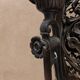 Antique Art Nouveau floor lamp with fan "Luminaire"