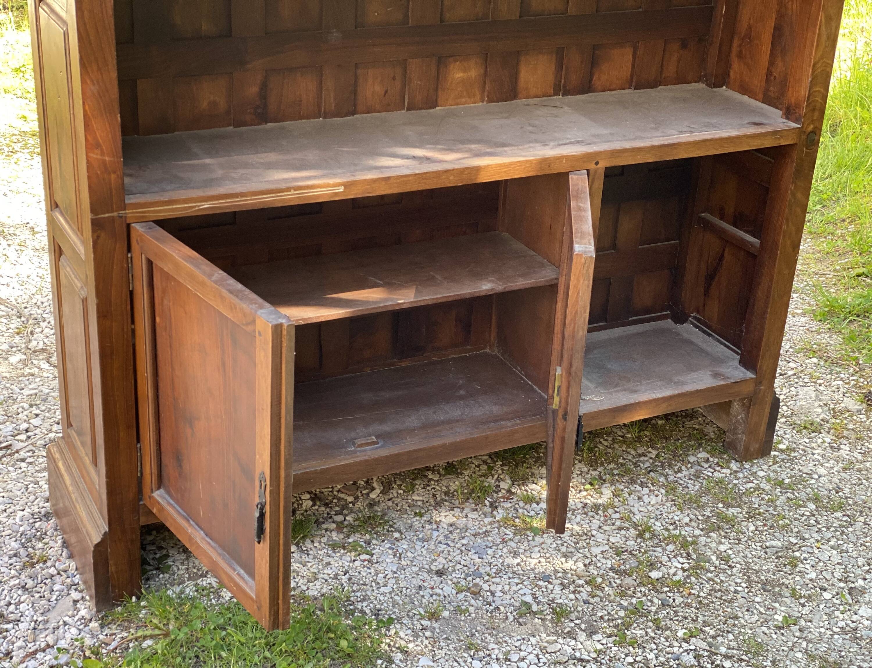 Bar bois vintage 1950 comptoir style Bauhaus