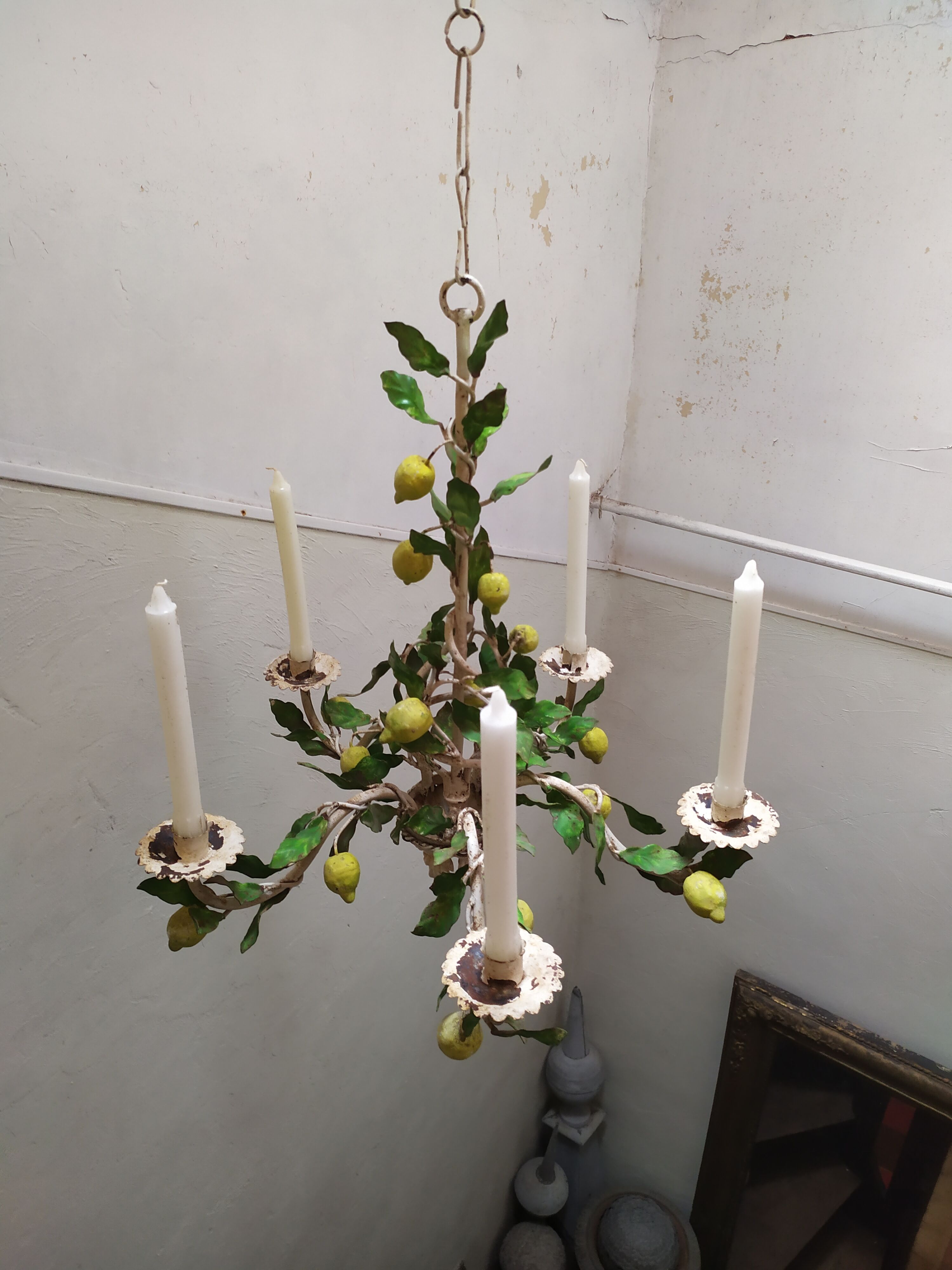 Lustre florentin en fer forgé