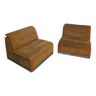 Pair of Armchairs by Saporiti, 1970s