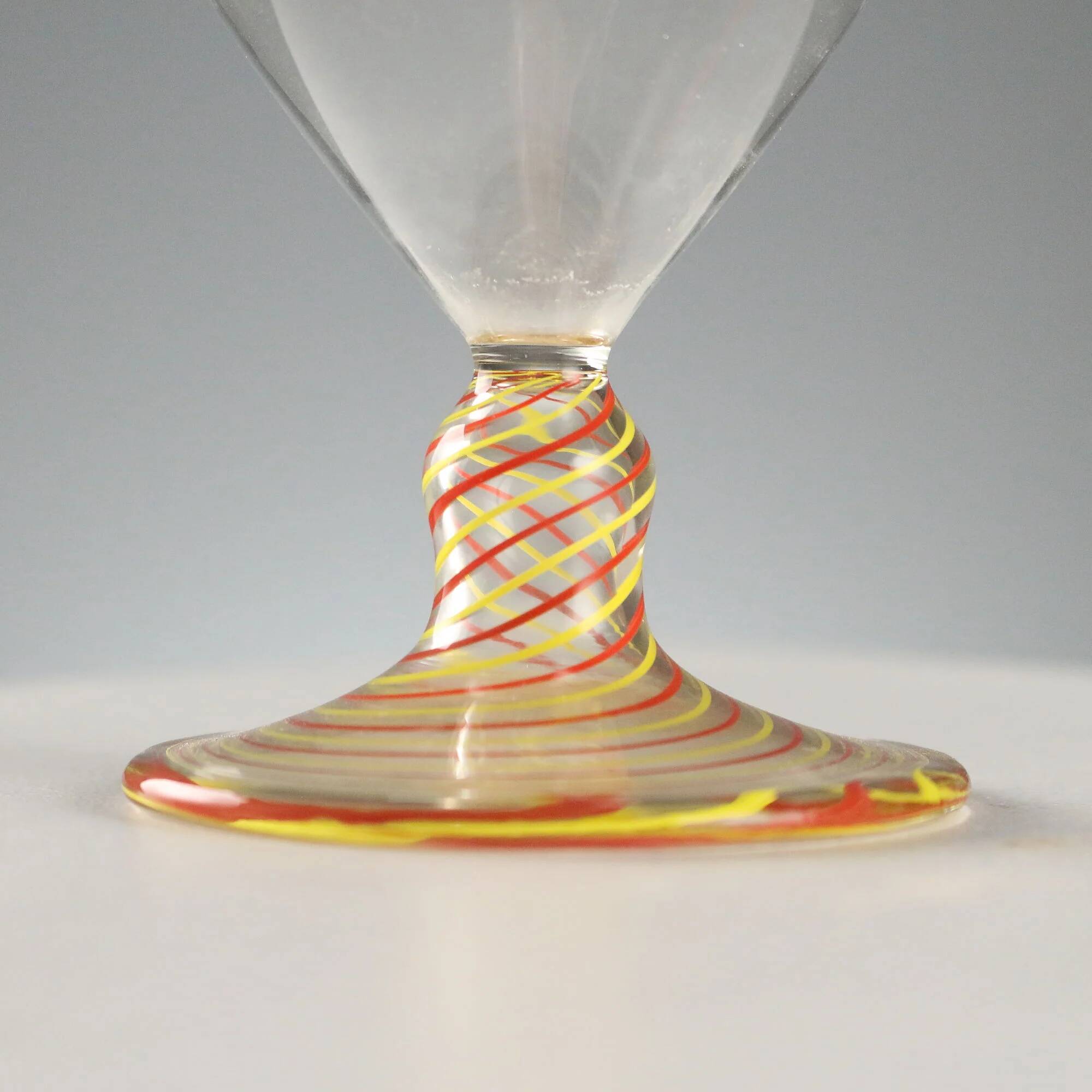 Antique blown glass carafe, Murano manufacture, Italy, 20th century