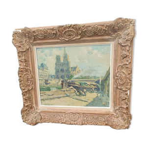 Tableau huile sur bois par Louis