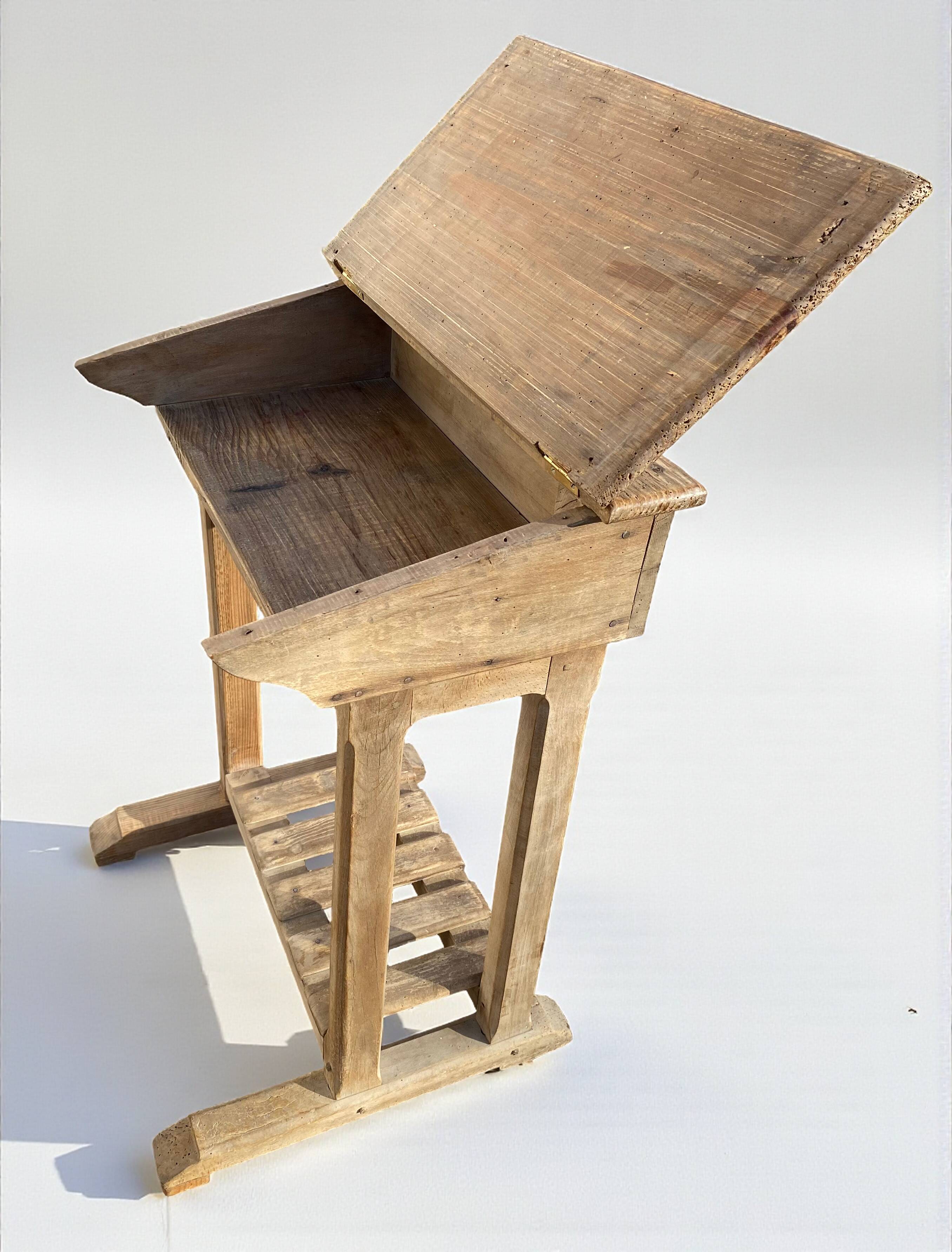 Pupitre Ecolier Ancien 1 Place